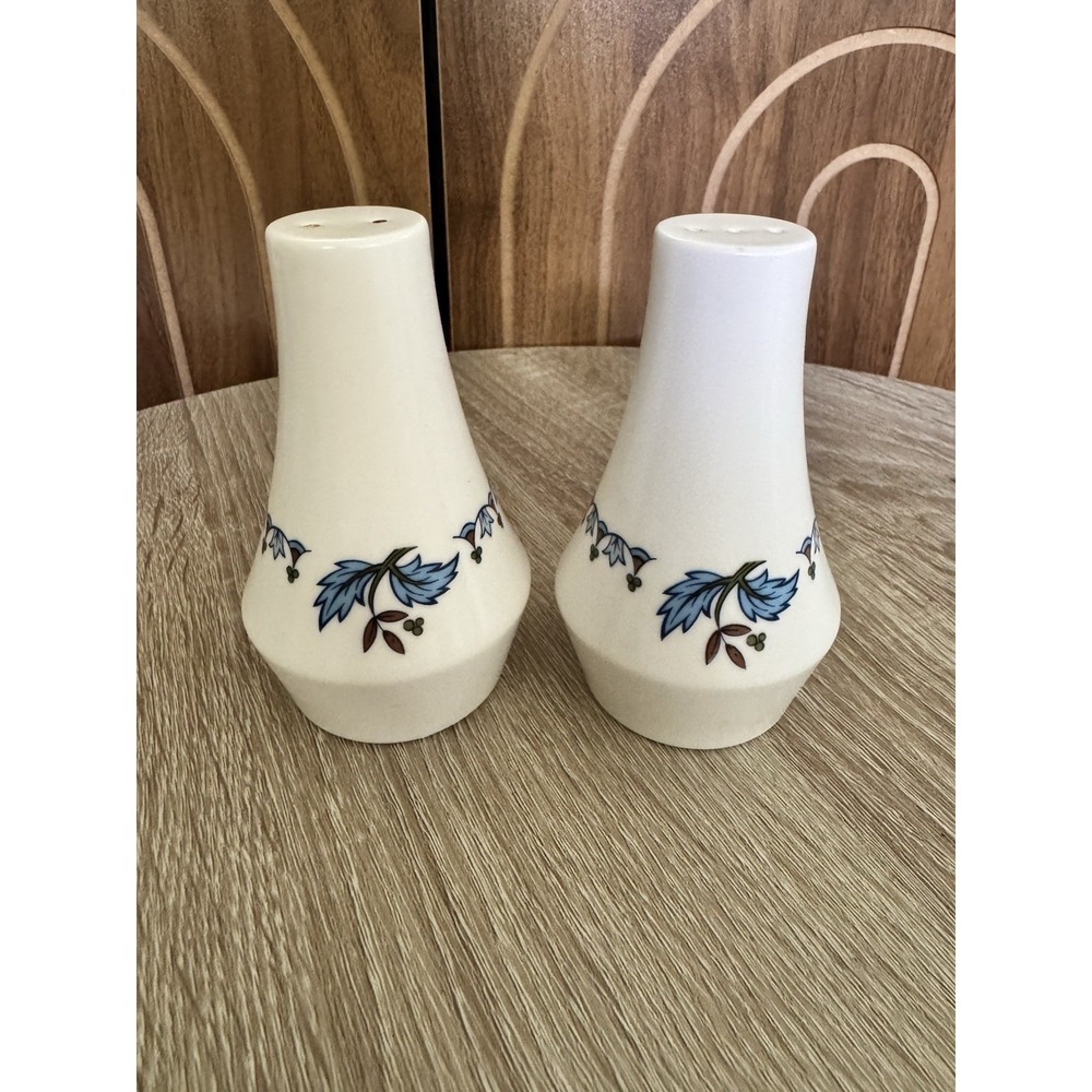 NORITAKE Progression Blue Moon Salt and Pepper Shakers Pattern 9022